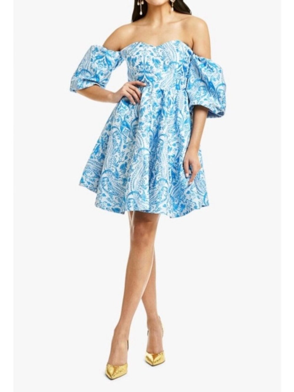 Mestiza New York Poco Poof Tapestry Mini Dress Size 4